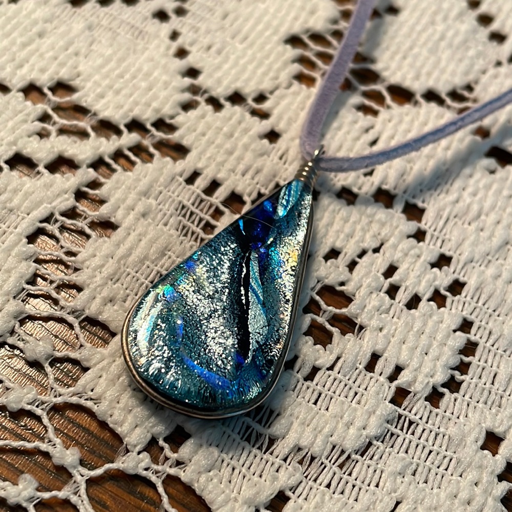 Sunspots Studios: Lariat (Dream Glass Pendant)